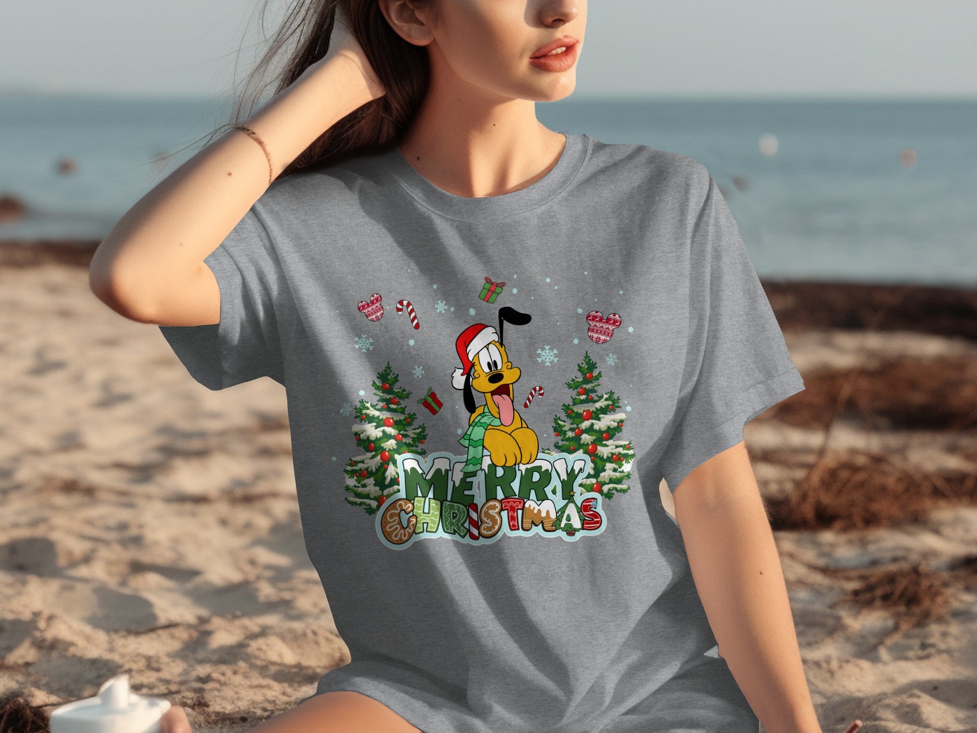 Merry Christmas Holiday T-Shirt with Festive Design