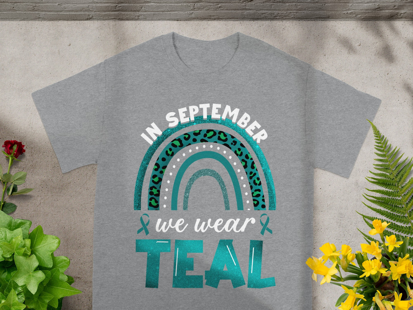 In September We Wear Teal Graphic T-Shirt product