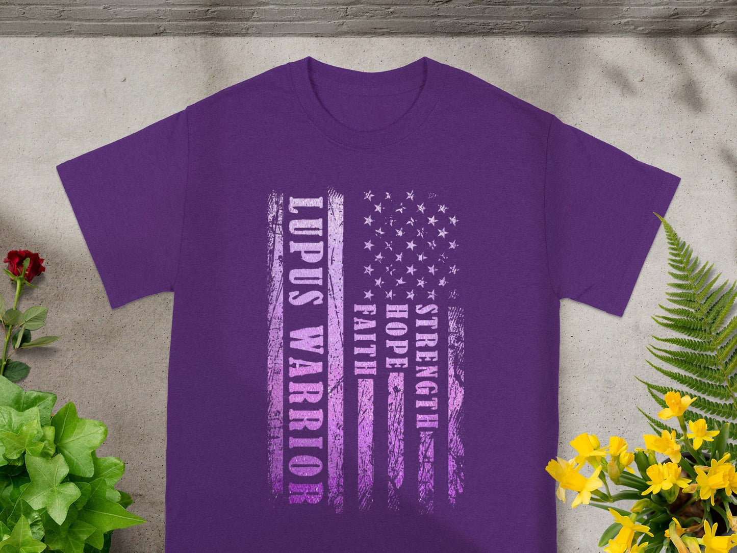 Lupus Warrior Strength Hope Faith T-shirt