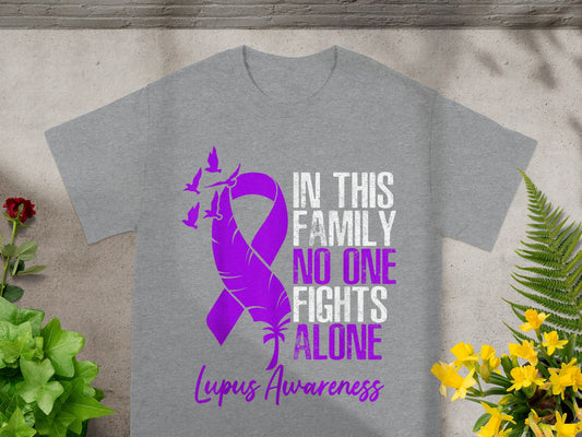 In This Family No One Fights Alone Lupus Awareness Shirt