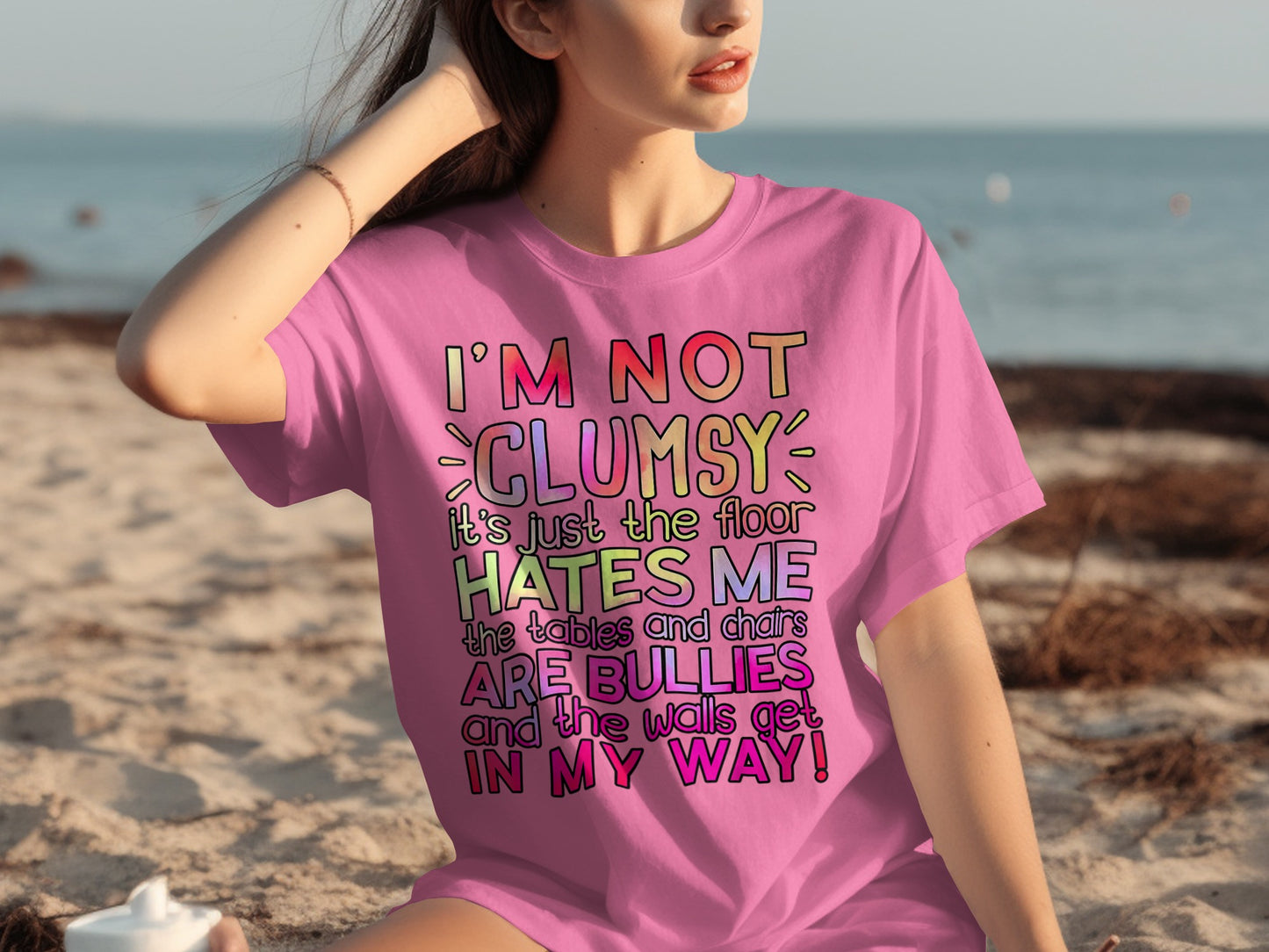 I'm Not Clumsy the Floor Hates Me Funny Shirt