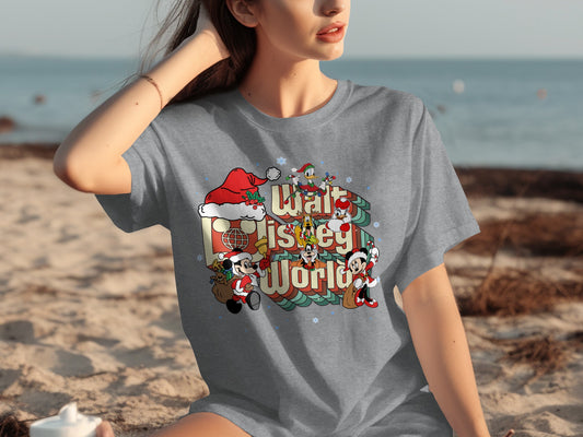 Walt Disney World Characters Merry Christmas Shirt