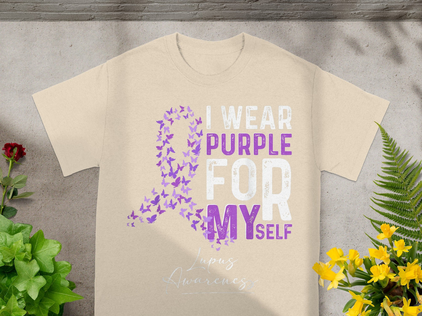 I Wear Purple for Myself Lupus Awareness T-Shirt