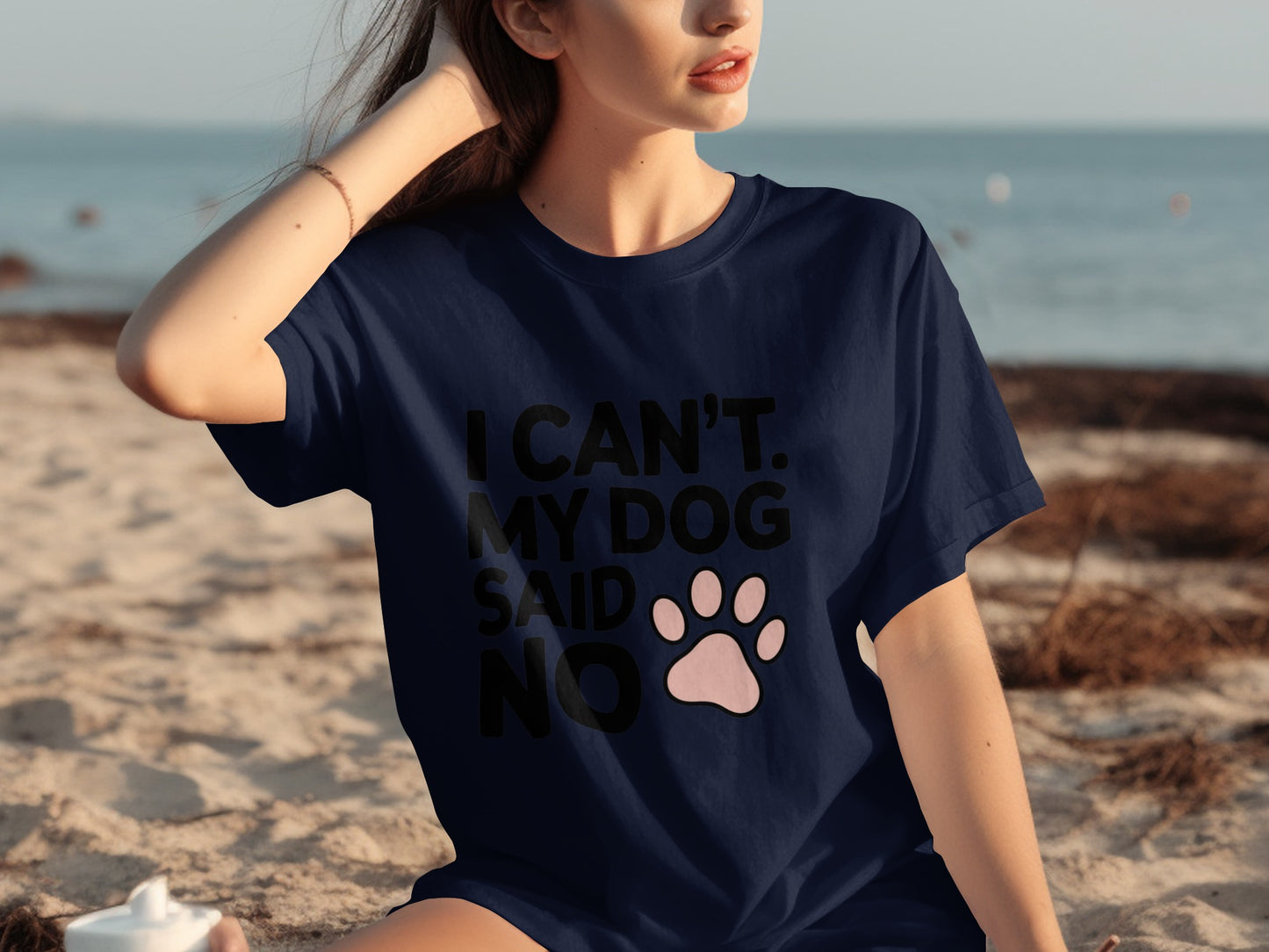I Can't My Dog Said No Funny Statement T-shirt