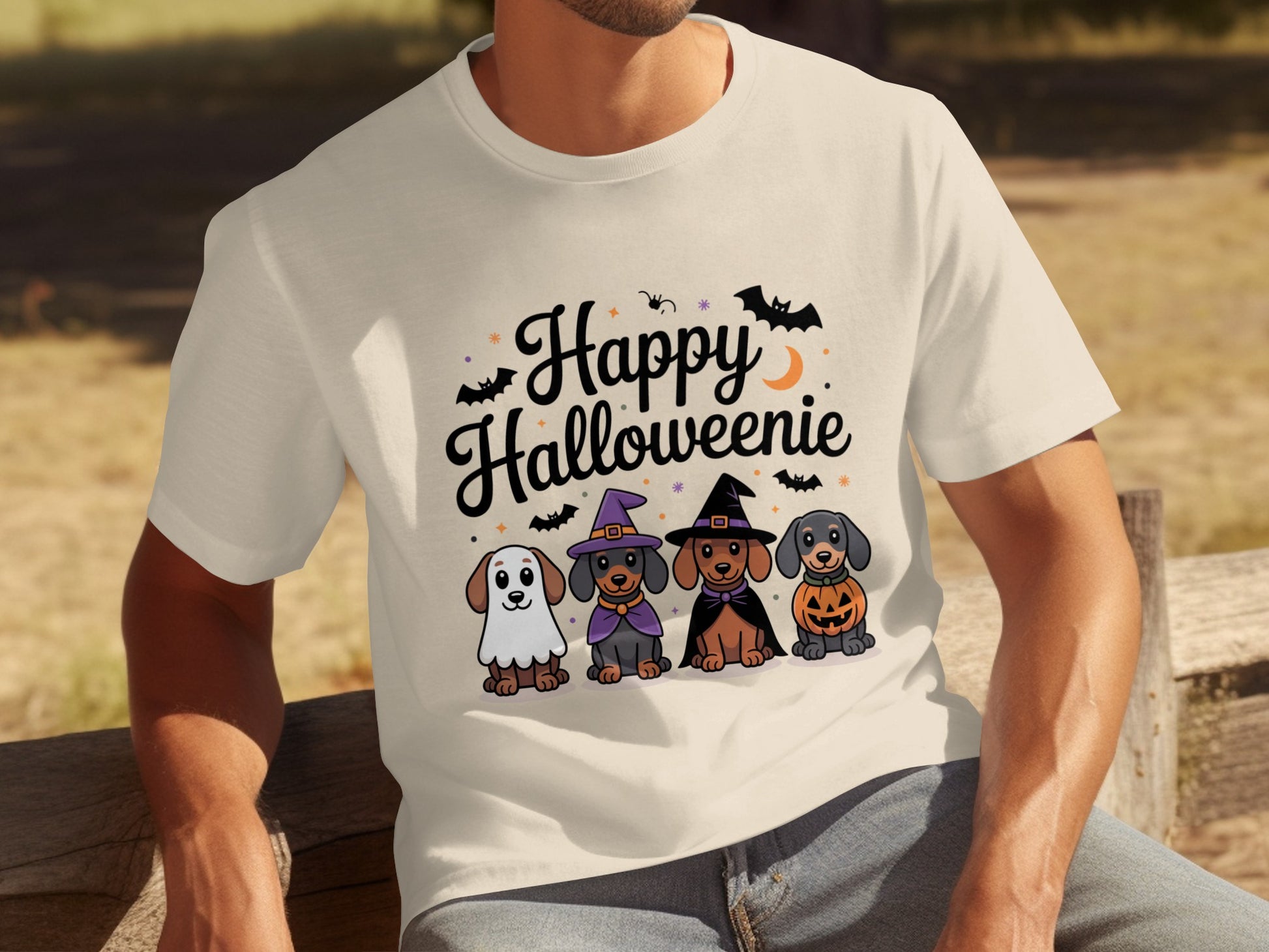 Happy Halloweenie Cute Dog Costume Halloween Shirt