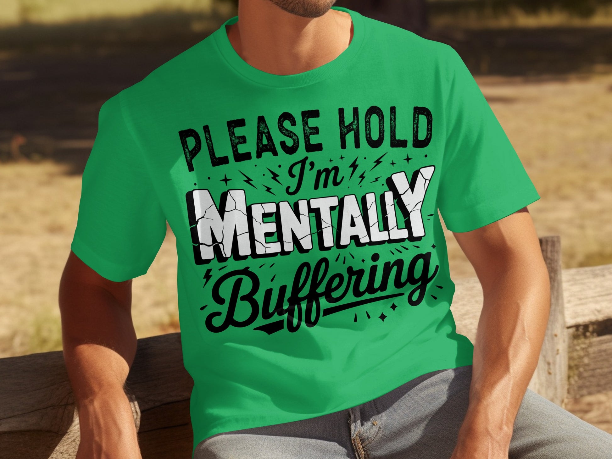 Please Hold I'm Mentally Buffering T-shirt