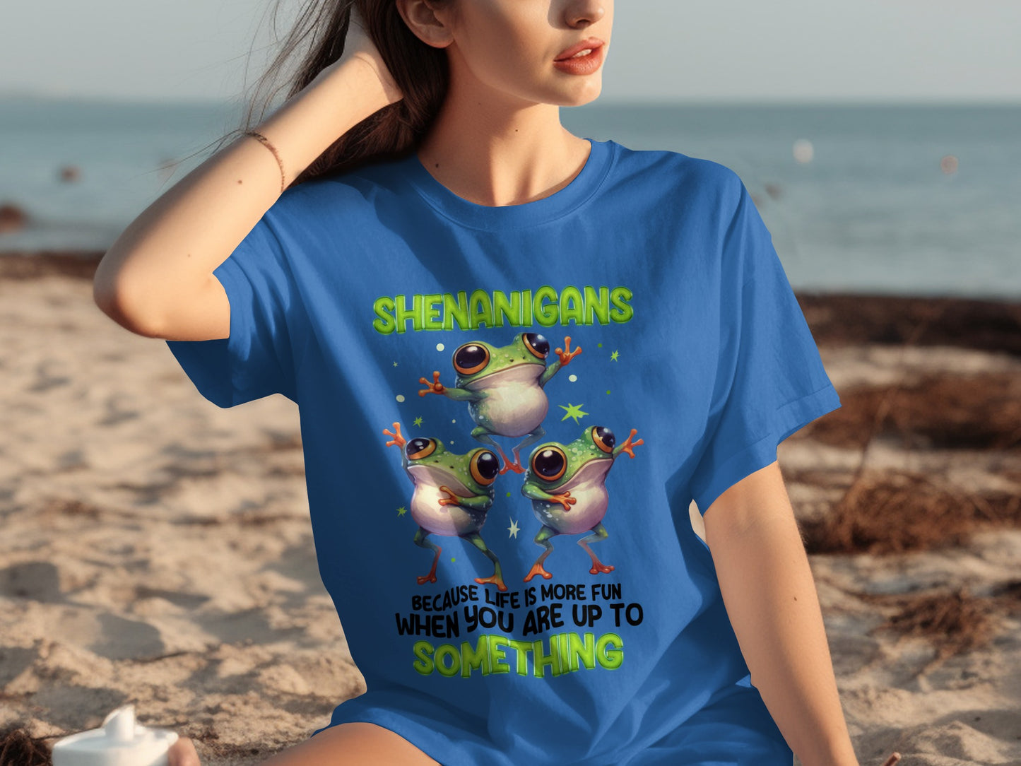 Shenanigans Frog Fun Up To Something Shirt