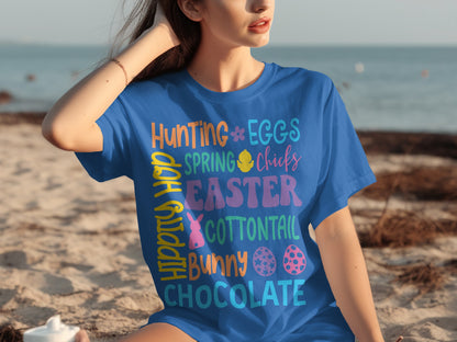 Fun Easter Chicks Bunny Chocolate Hunt T-Shirt
