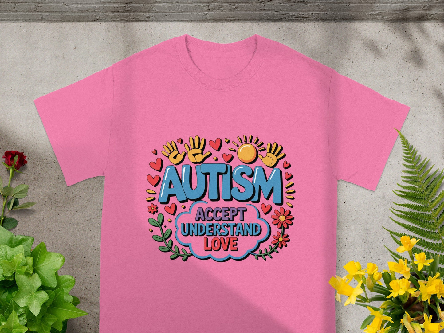 Autism Accept Understand Love Graphic T-Shirt