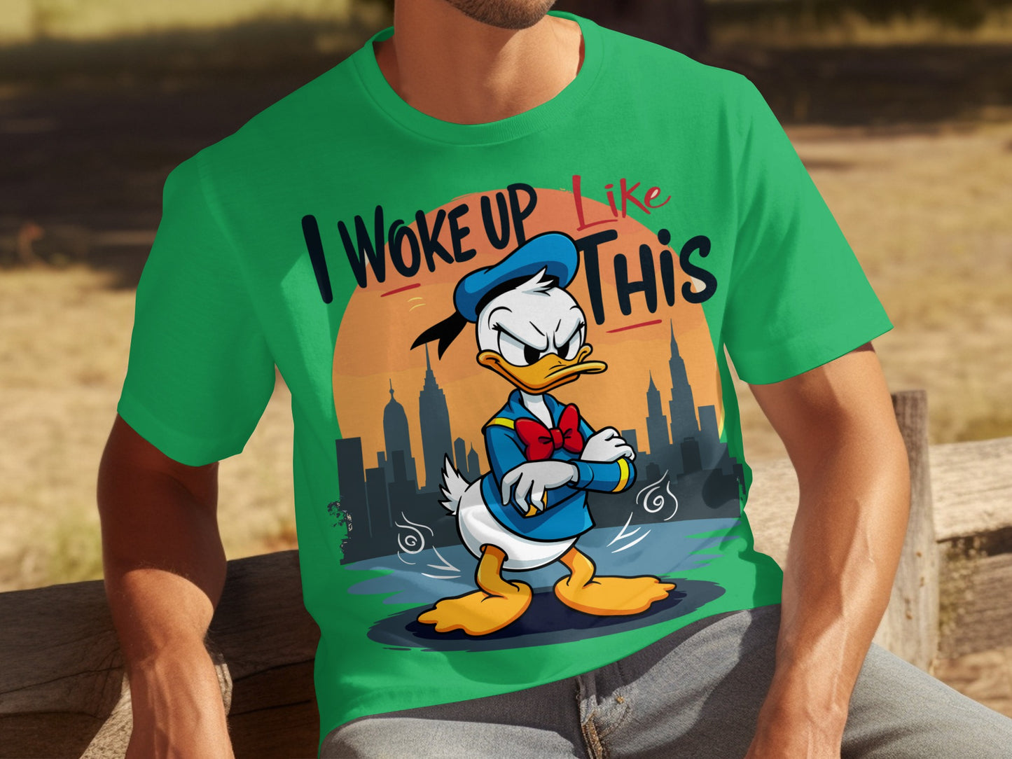 I Woke Up Like This Donald Duck Green T-Shirt