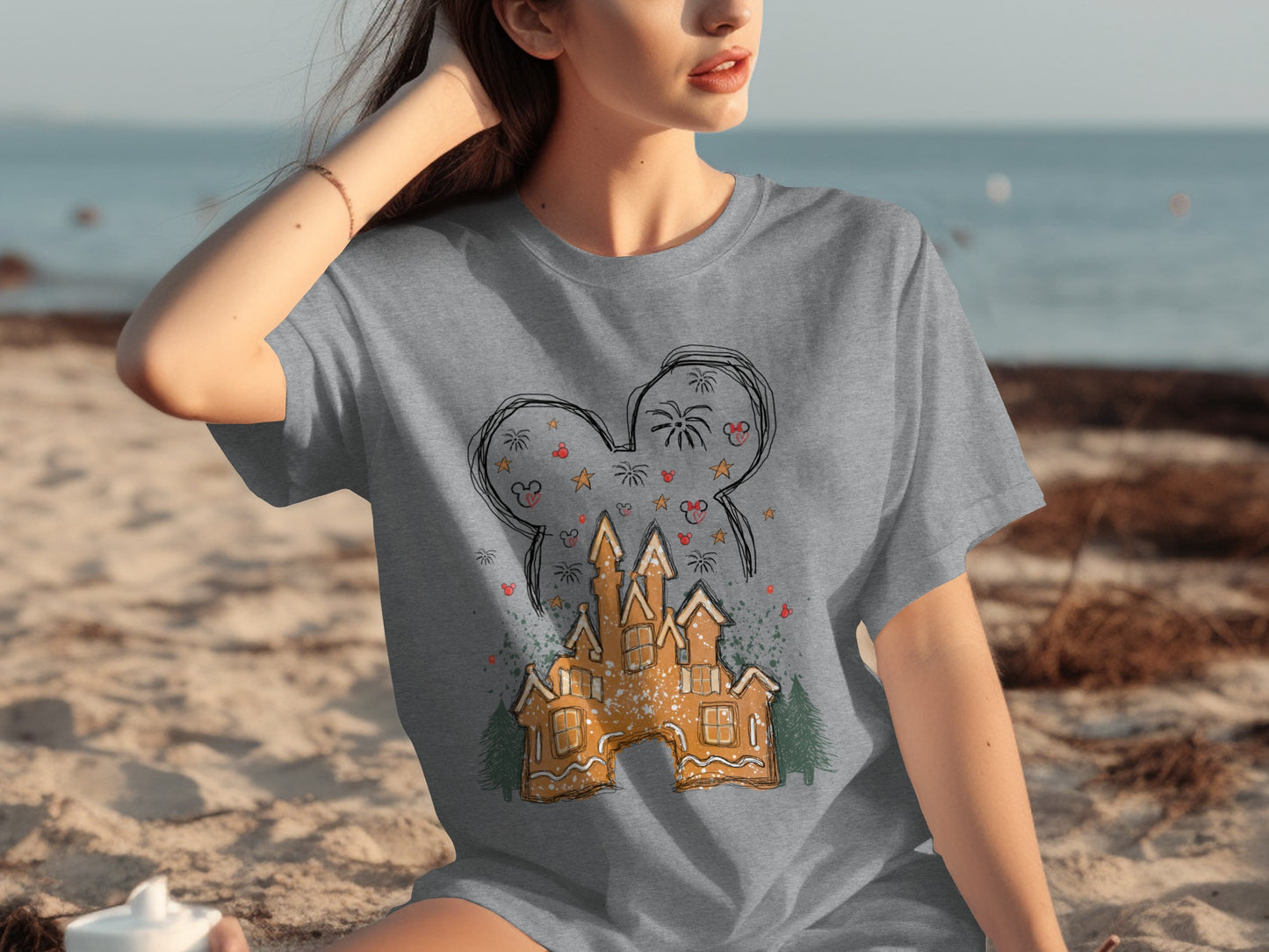 Magical Castle Fireworks Graphic T-Shirt Product