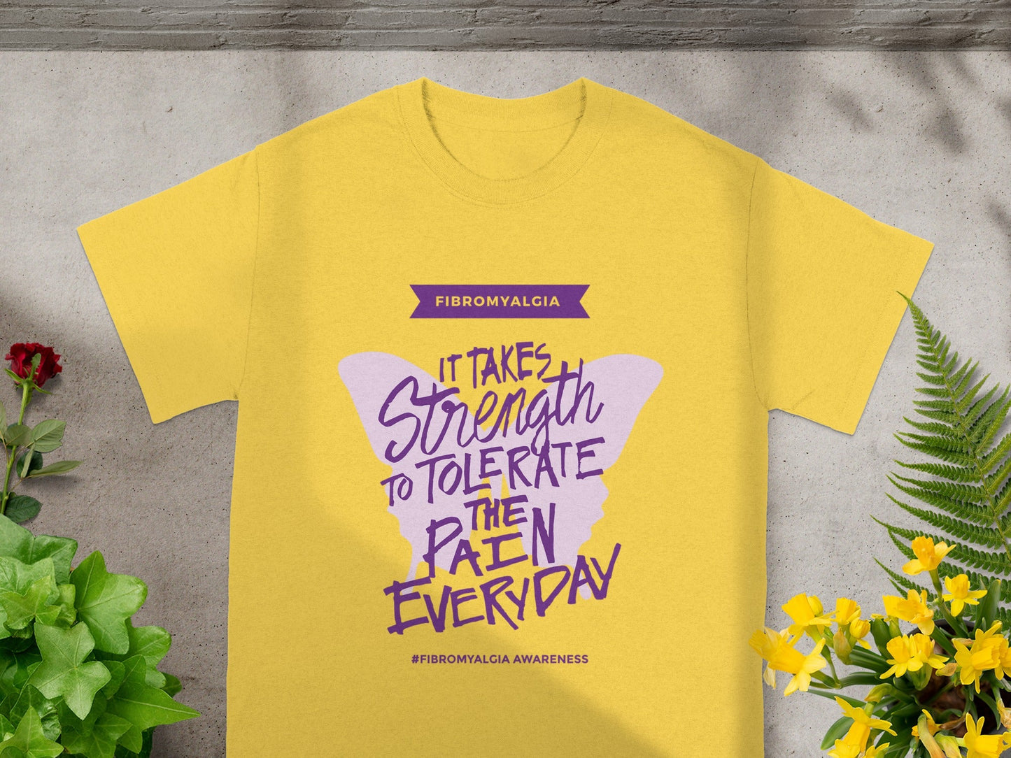 Fibromyalgia Awareness Strength Pain Tolerating Shirt