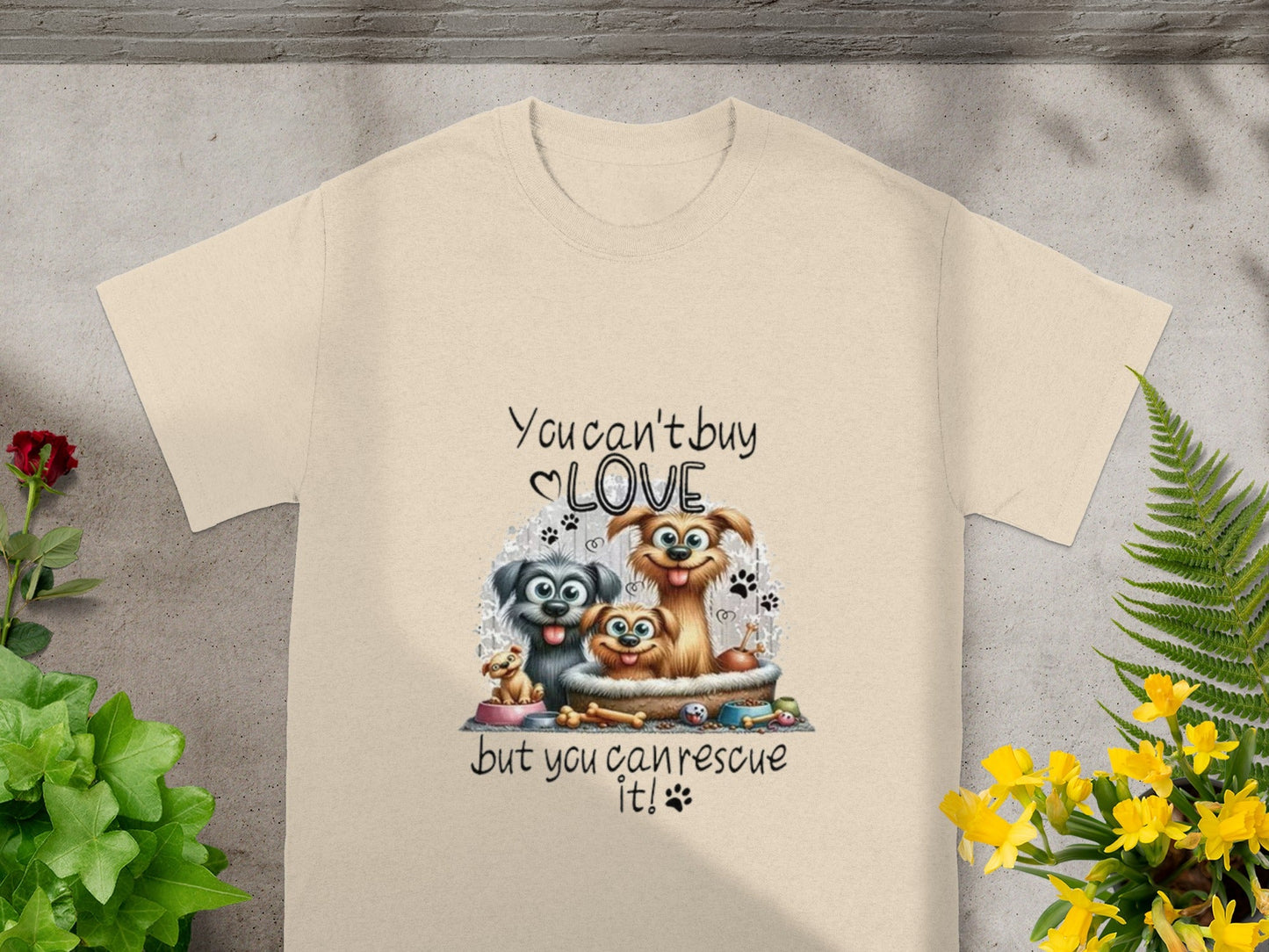You Can't Buy Love Rescue It Adorable Dog Shirt