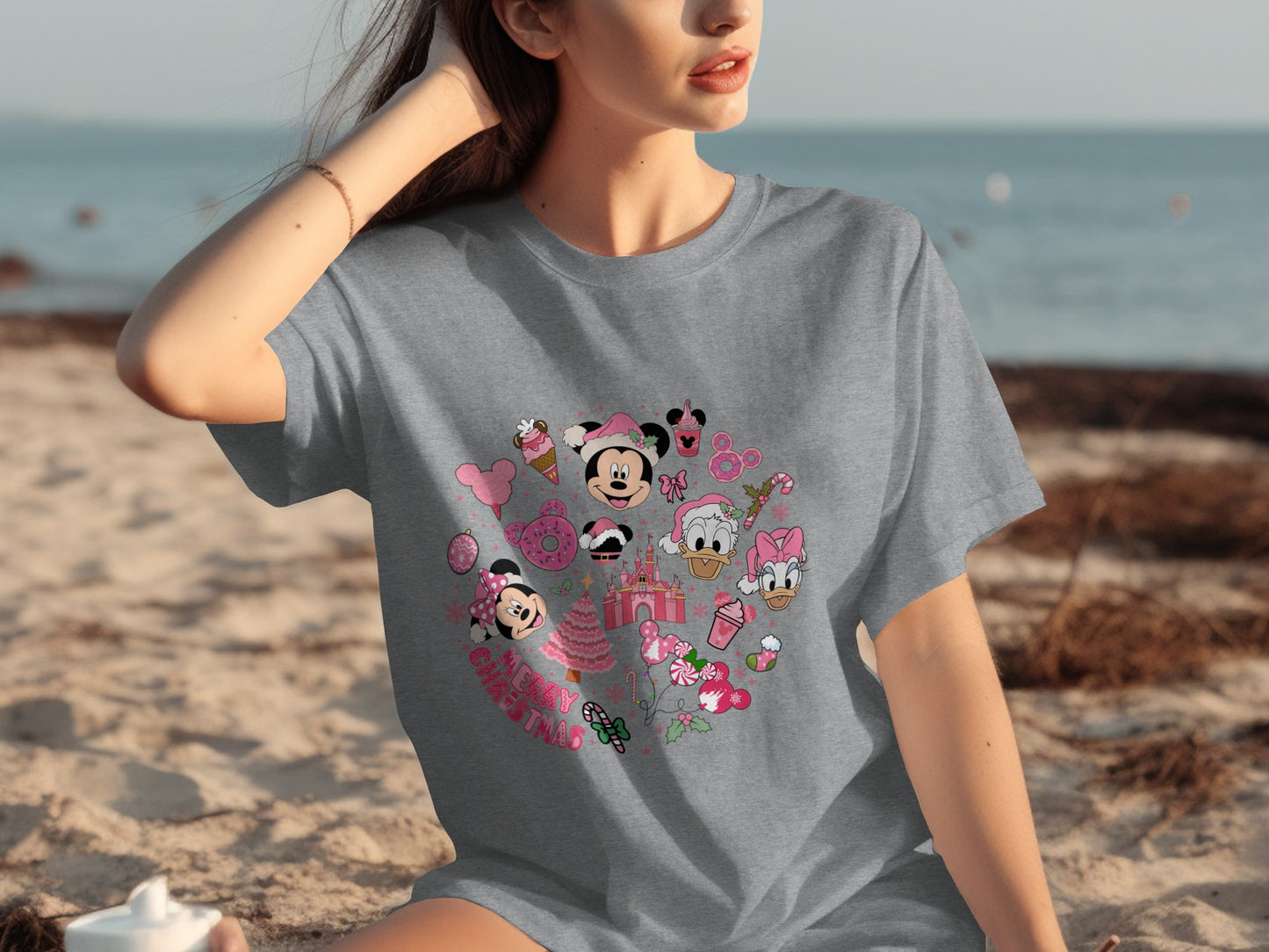 Merry Christmas Mickey and Friends Festive T-Shirt