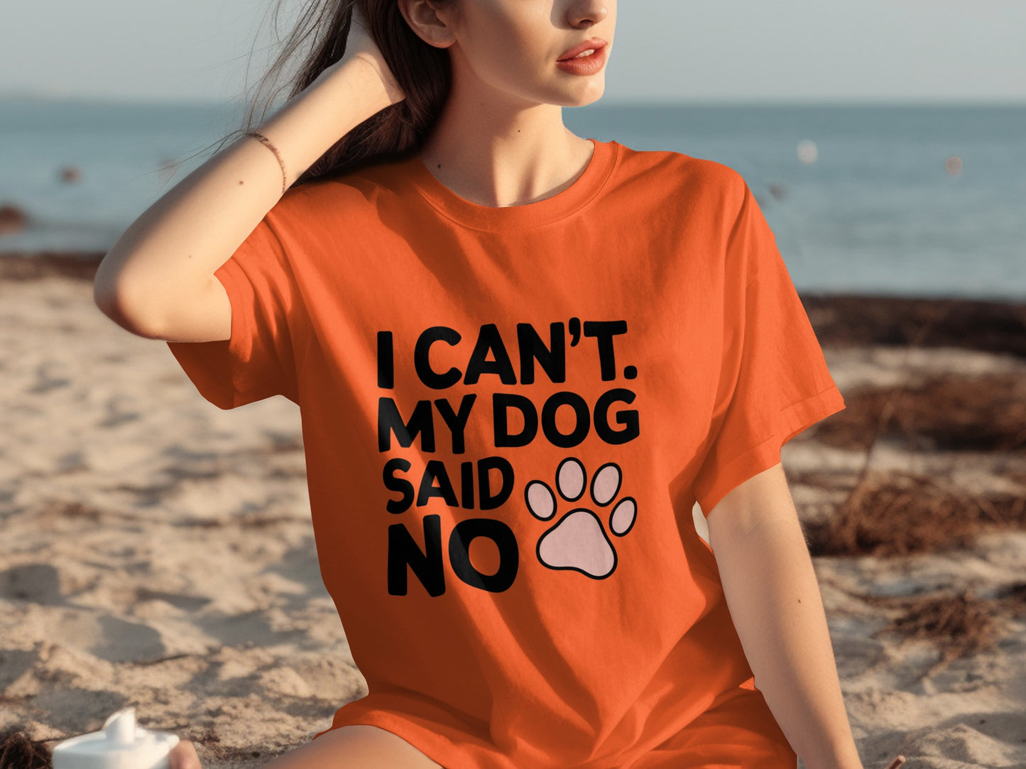 I Can't My Dog Said No Funny Pet Lover Tee Product