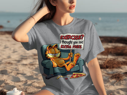 Exercise I Thought You Said Extra Fries T-shirt