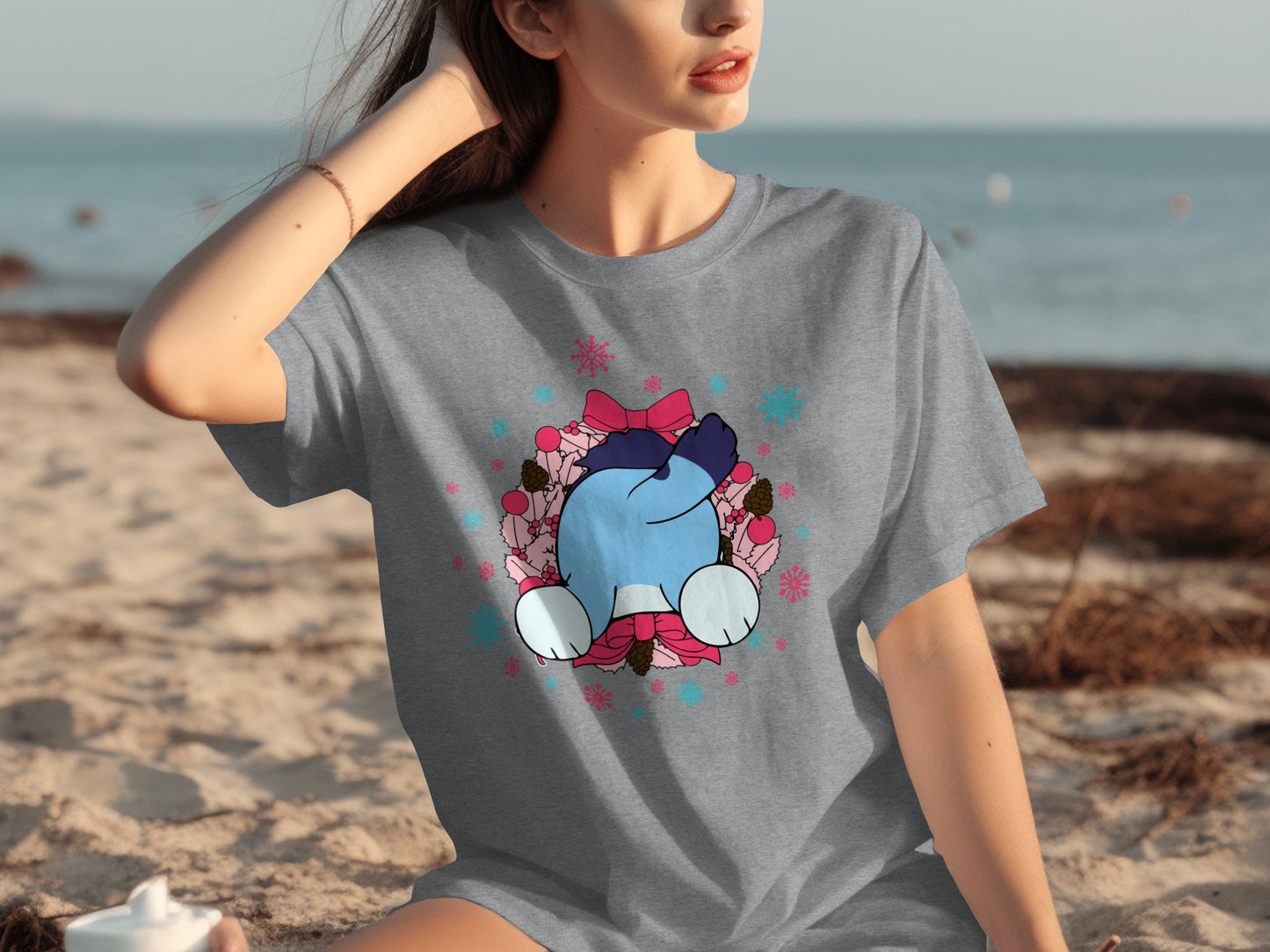 Cute Winter Character with Decorations Graphic Shirt