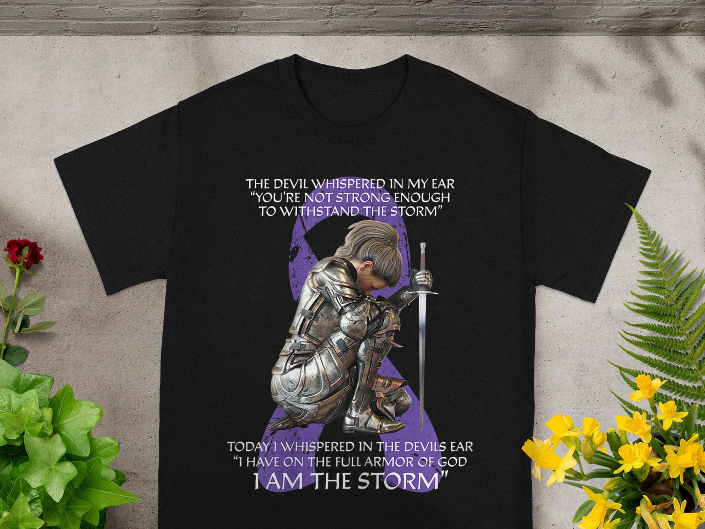 I Am The Storm Full Armor of God Devil Whispered T-Shirt
