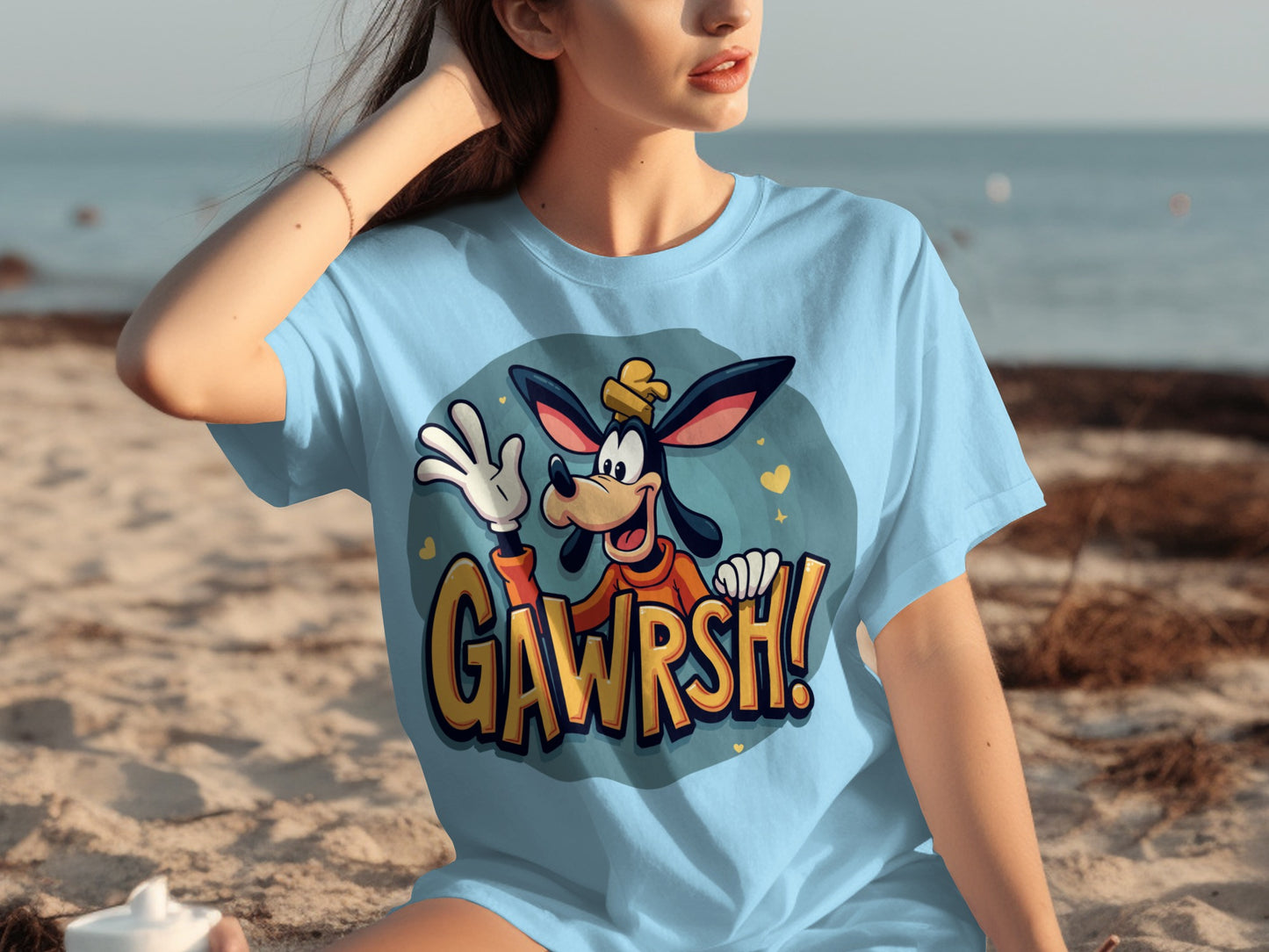 GAWRSH Character Graphic Tee Beachwear Casual