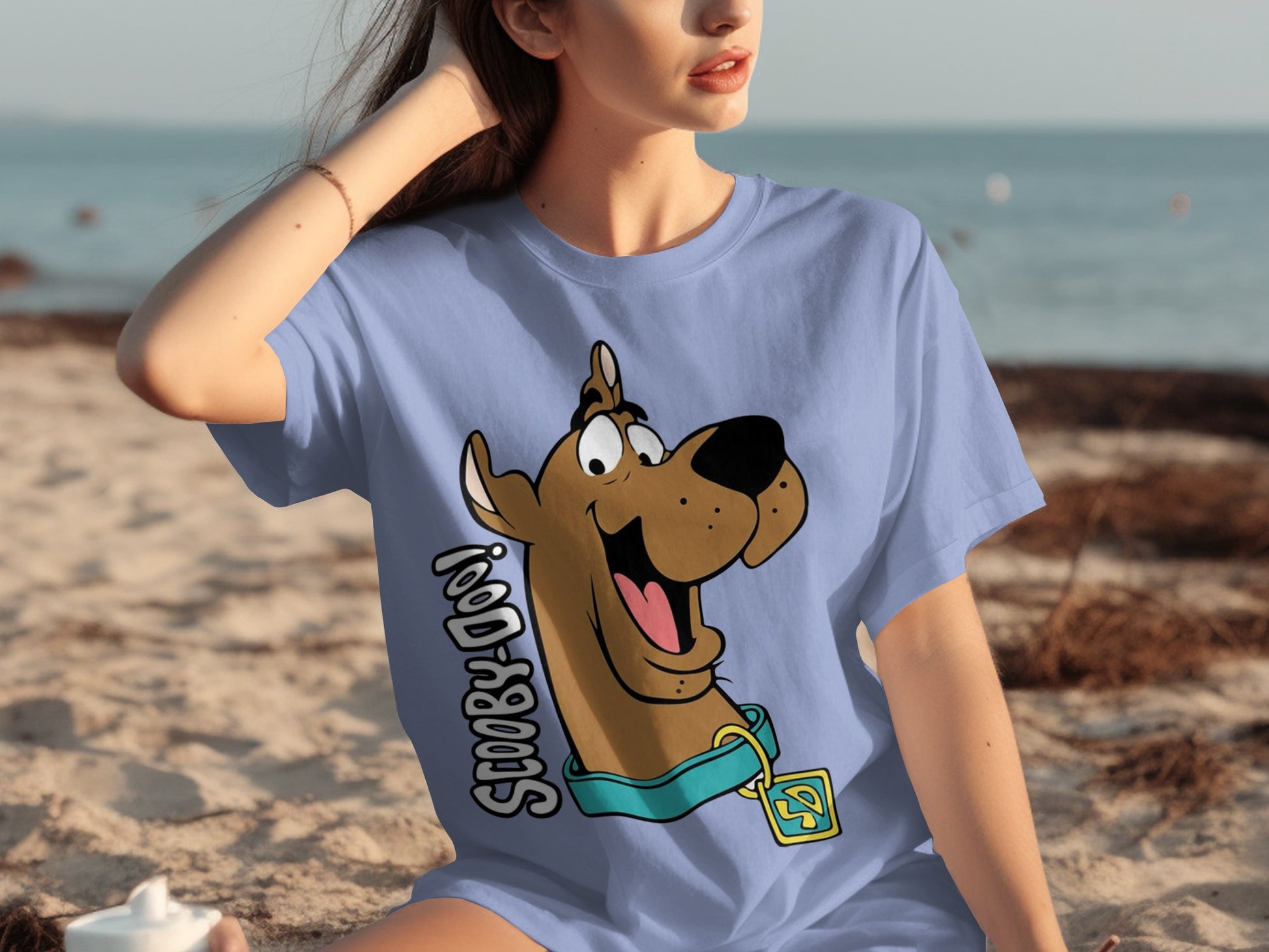 Scooby Doo Graphic Design T-shirt Fun Beachwear