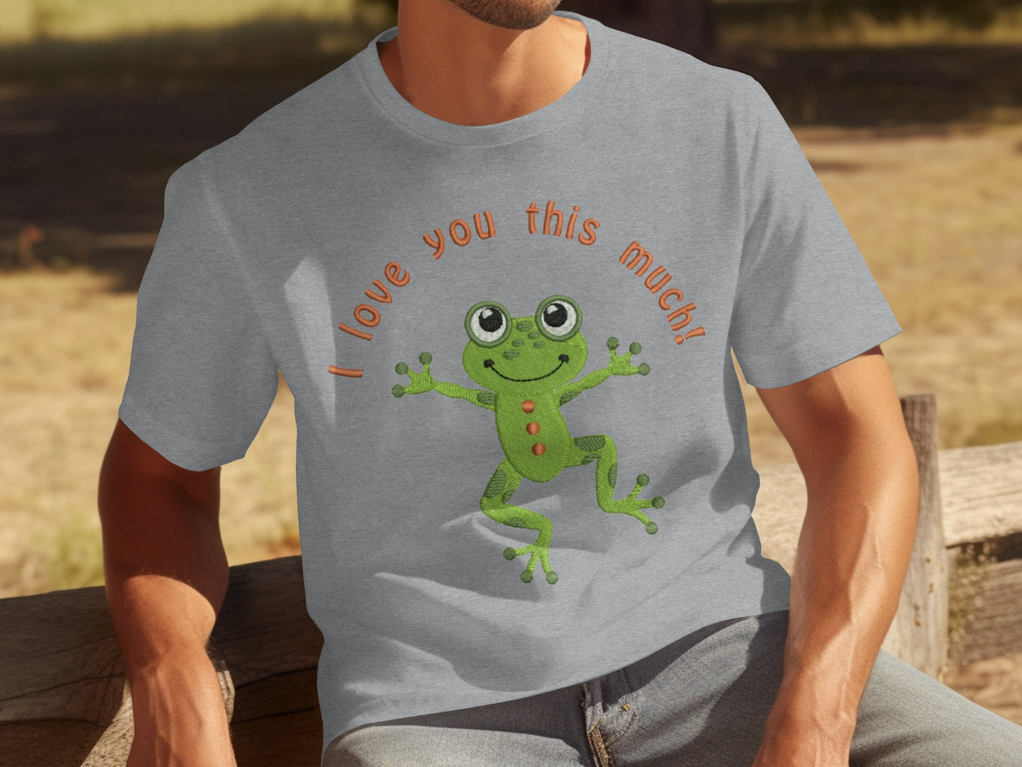 I Love You This Much Frog Graphic T-Shirt