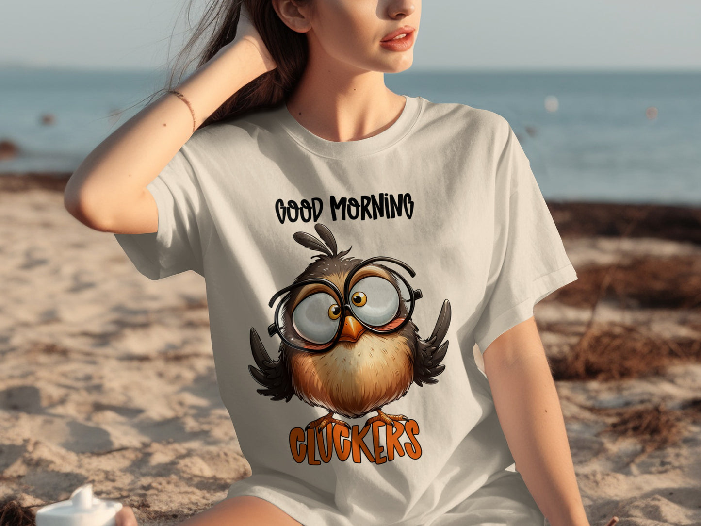 Good Morning Cluckers Owl Shirt Cute Cartoon Tee