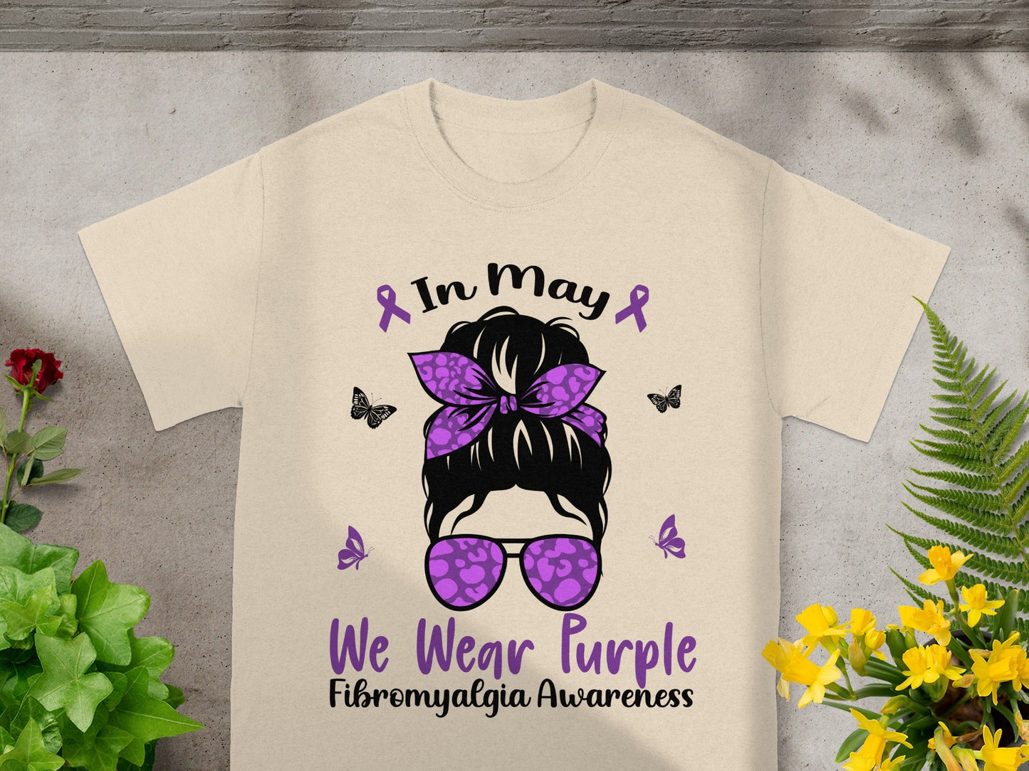 In May We Wear Purple Fibromyalgia Awareness Shirt