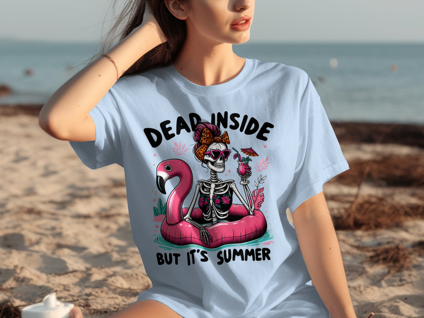Dead Inside But It's Summer Graphic T-Shirt