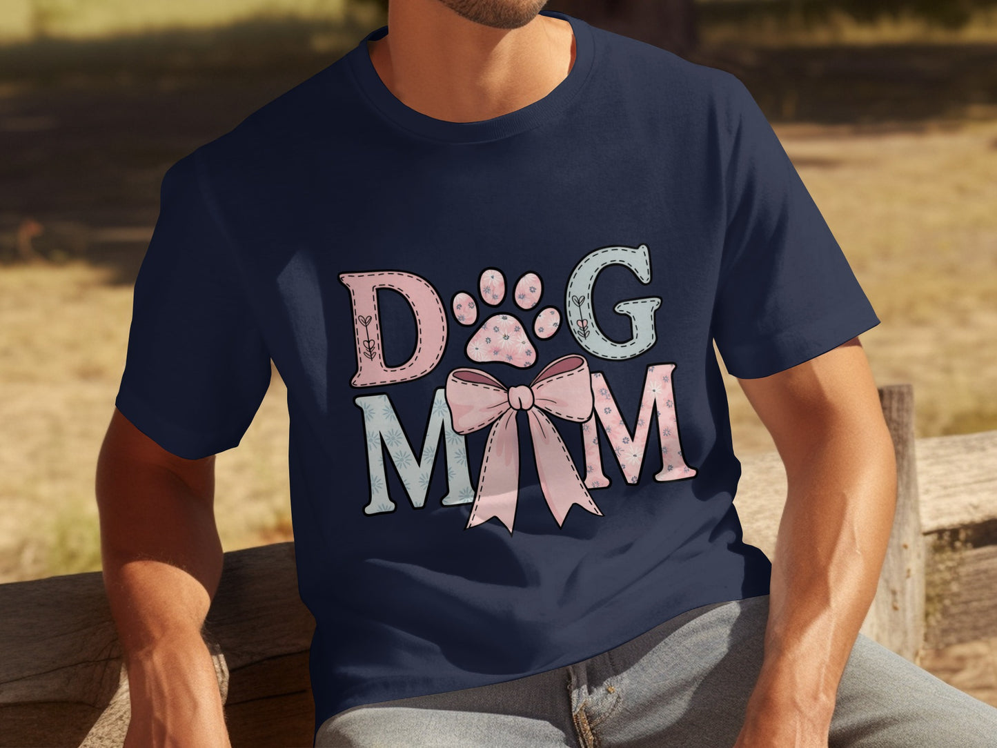 Cute Dog Mom Graphic Design T-Shirt for Pet Lovers
