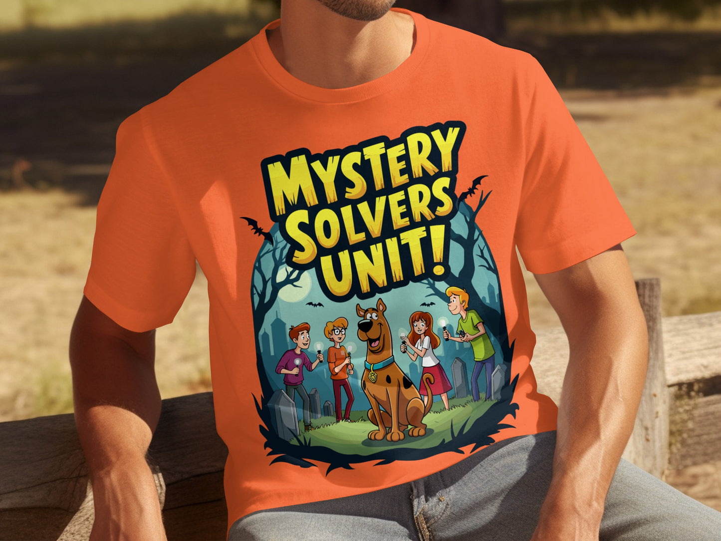 Mystery Solvers Unit Graphic Tee Fun Casual Wear
