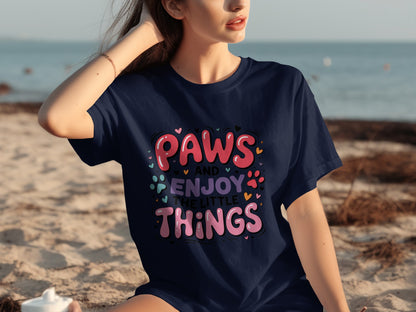 Paws and Enjoy the Little Things Graphic Tee