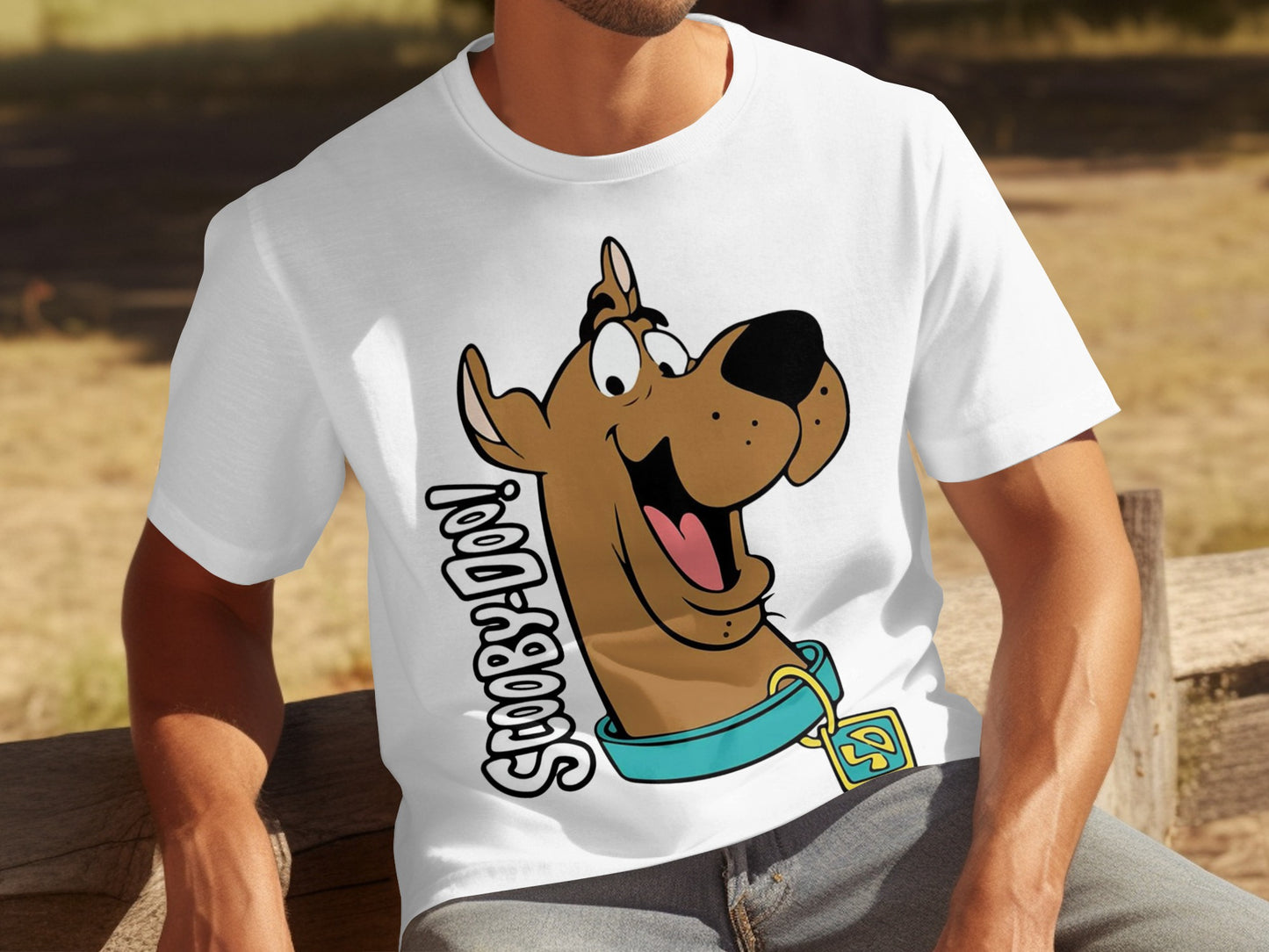 Scooby-Doo Cartoon Character Graphic White T-shirt