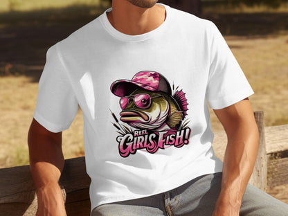 Reel Girls Fish Graphic Tee with Cool Fish Design