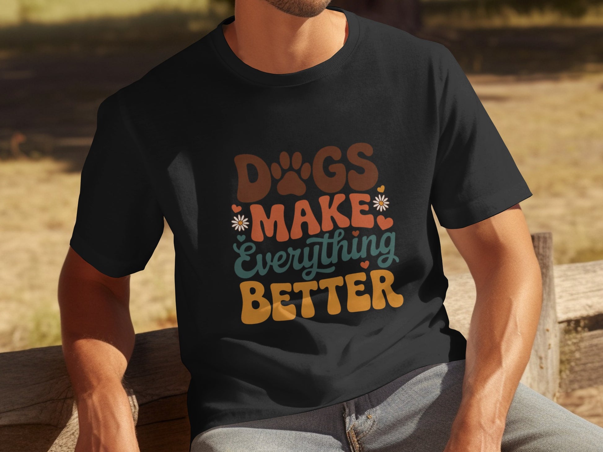 Dogs Make Everything Better Graphic T-Shirt