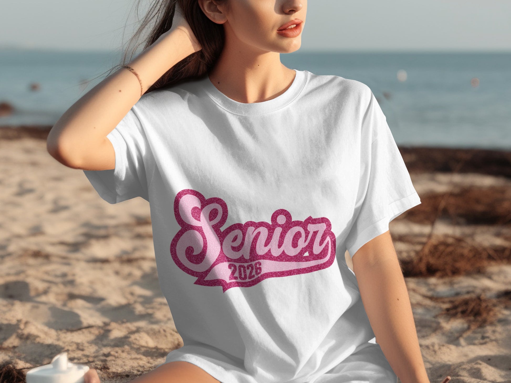 Senior 2026 Graphic Print White T-shirt Product