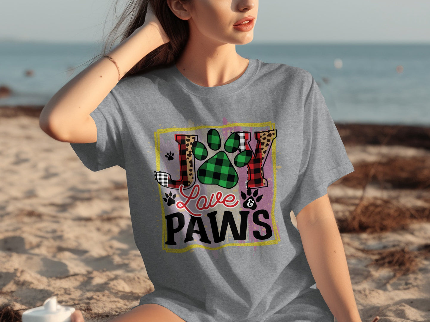 Joy Love Paws Graphic Tee for Pet Lovers Shirt