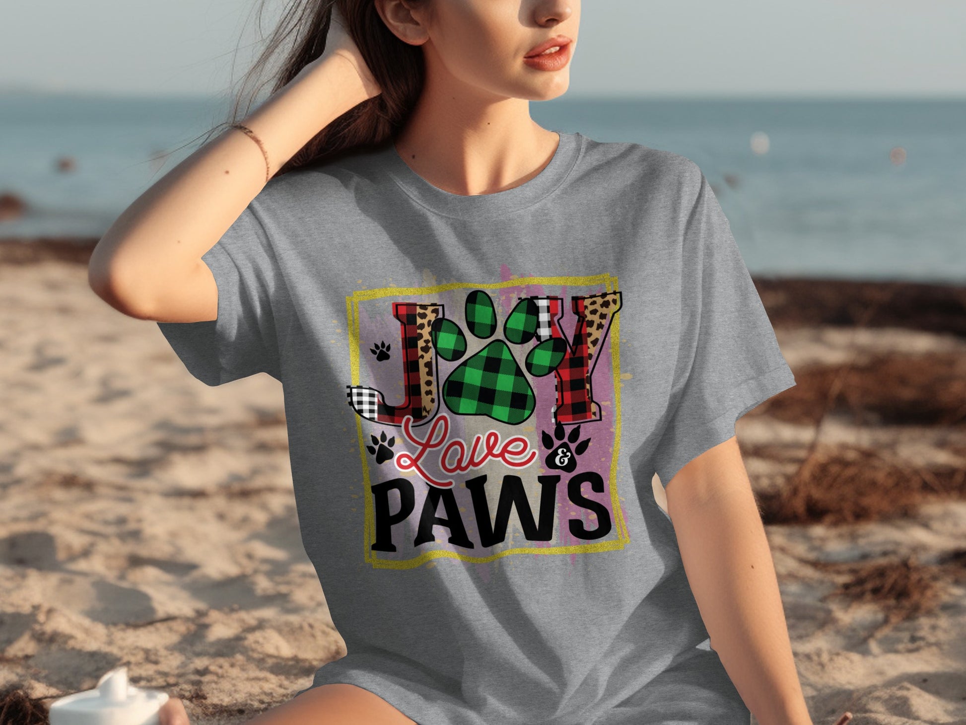 Joy Love Paws Graphic Tee for Pet Lovers Shirt