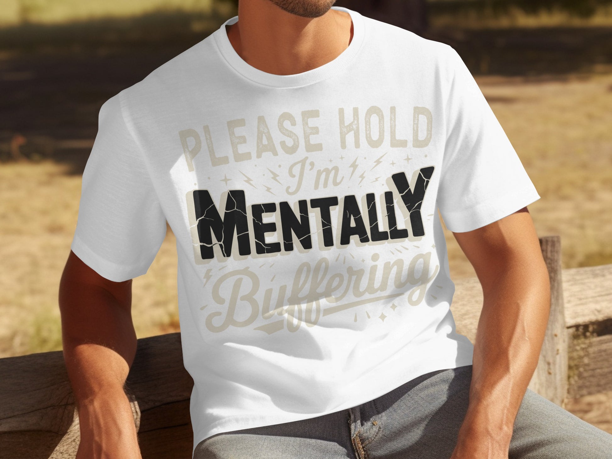 Please Hold I'm Mentally Buffering Graphic Tee