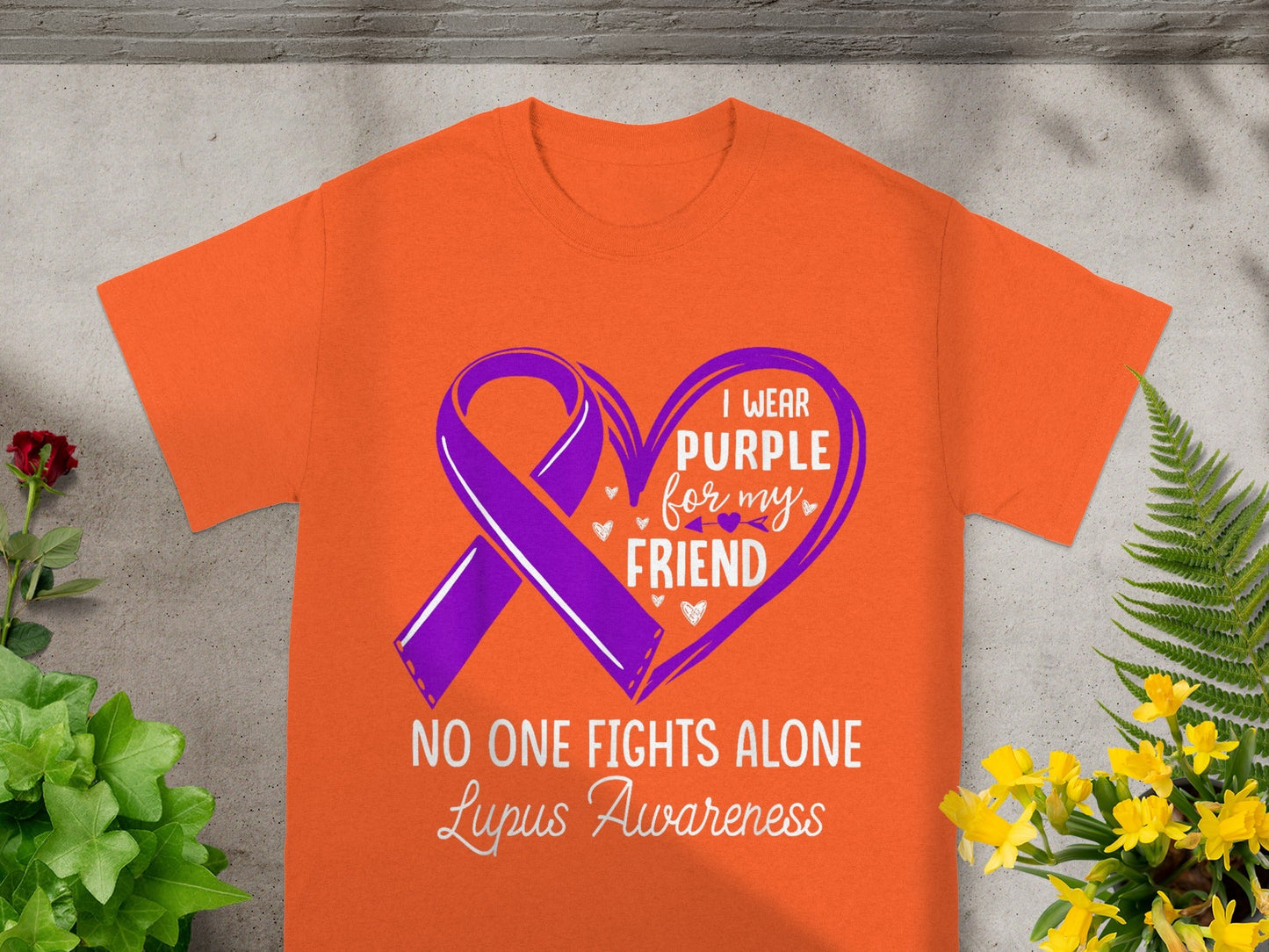 Lupus Awareness I Wear Purple For My Friend T-Shirt