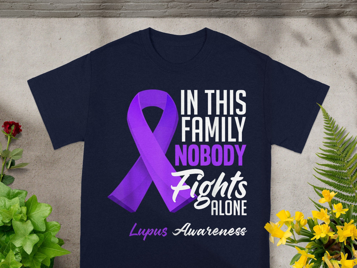 In This Family Nobody Fights Alone Lupus Awareness Shirt