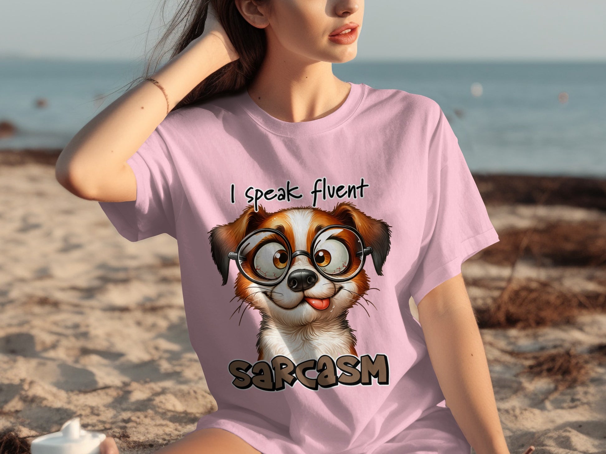 I Speak Fluent Sarcasm Dog Graphic T-Shirt