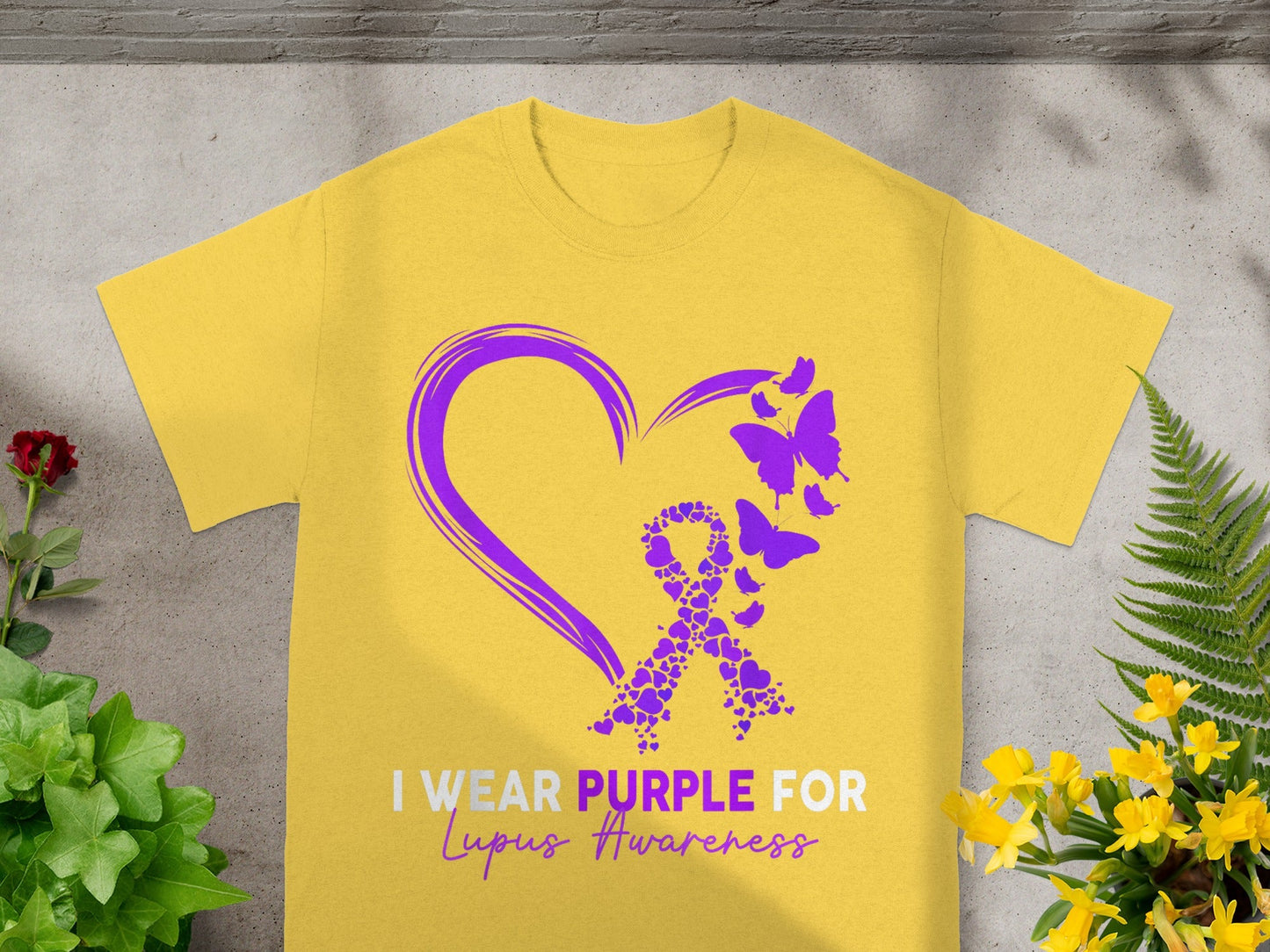 I Wear Purple For Lupus Awareness T-Shirt