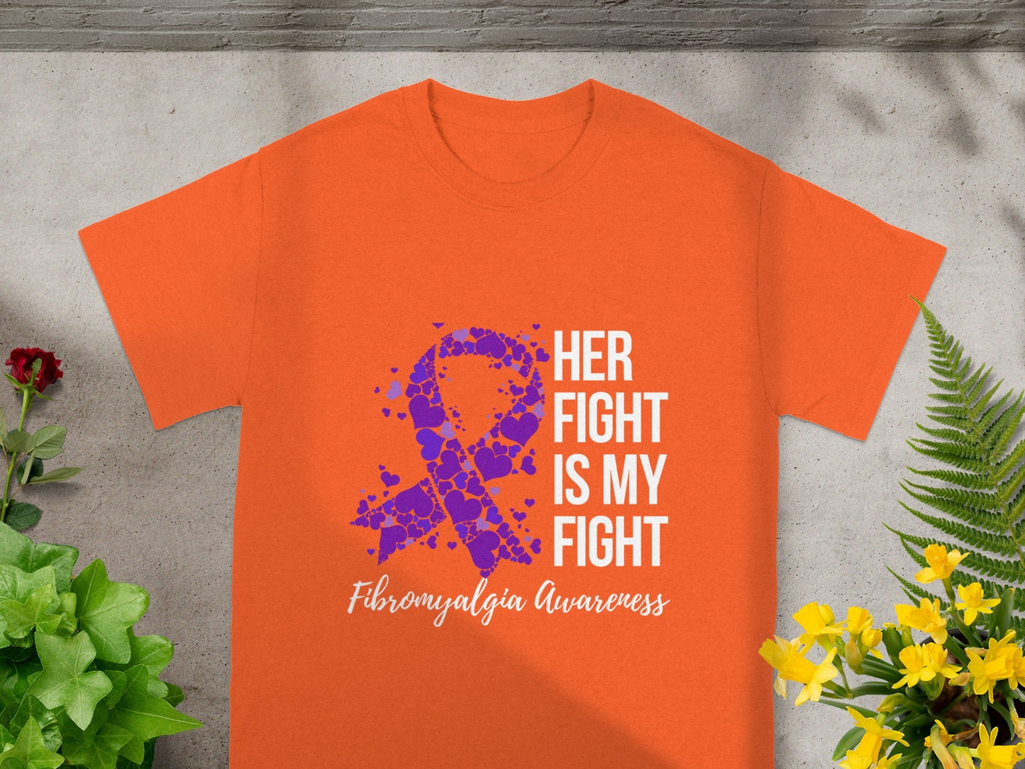 Her Fight Is My Fight Fibromyalgia Awareness Shirt