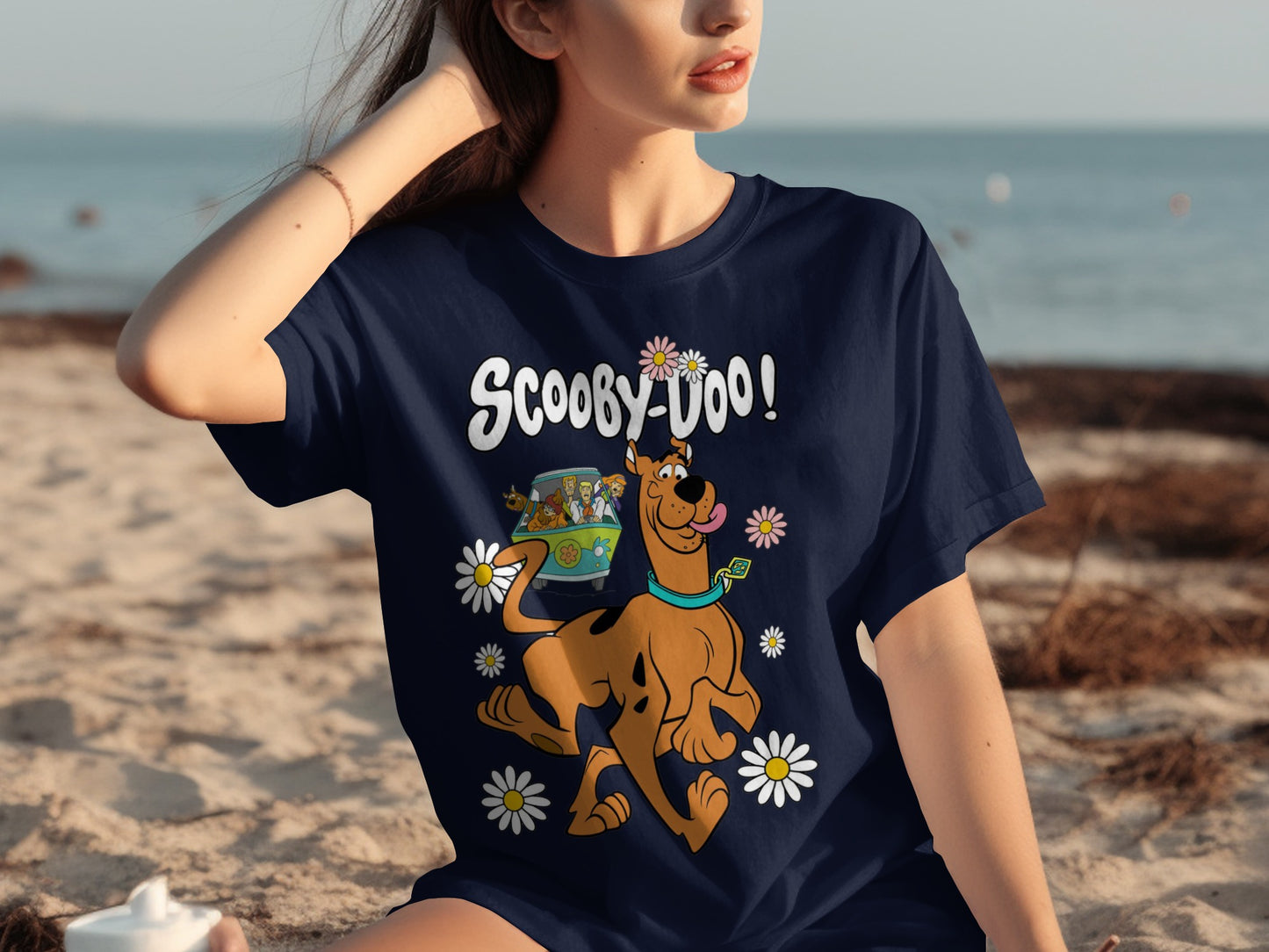 Scooby Doo Cartoon Character Graphic T-shirt