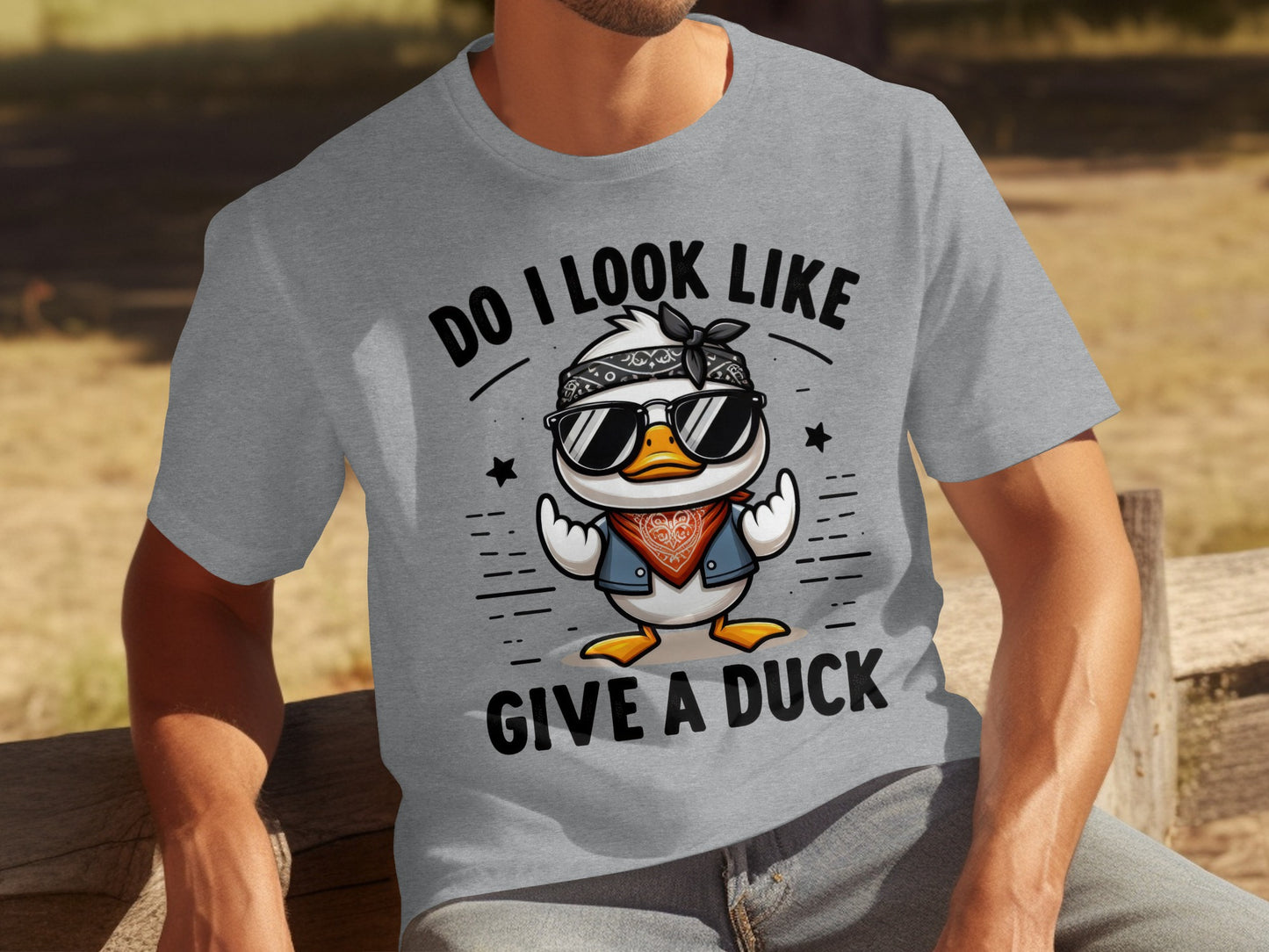 Do I Look Like I Give A Duck Funny Duck T-Shirt
