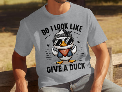 Do I Look Like I Give A Duck Funny Duck T-Shirt