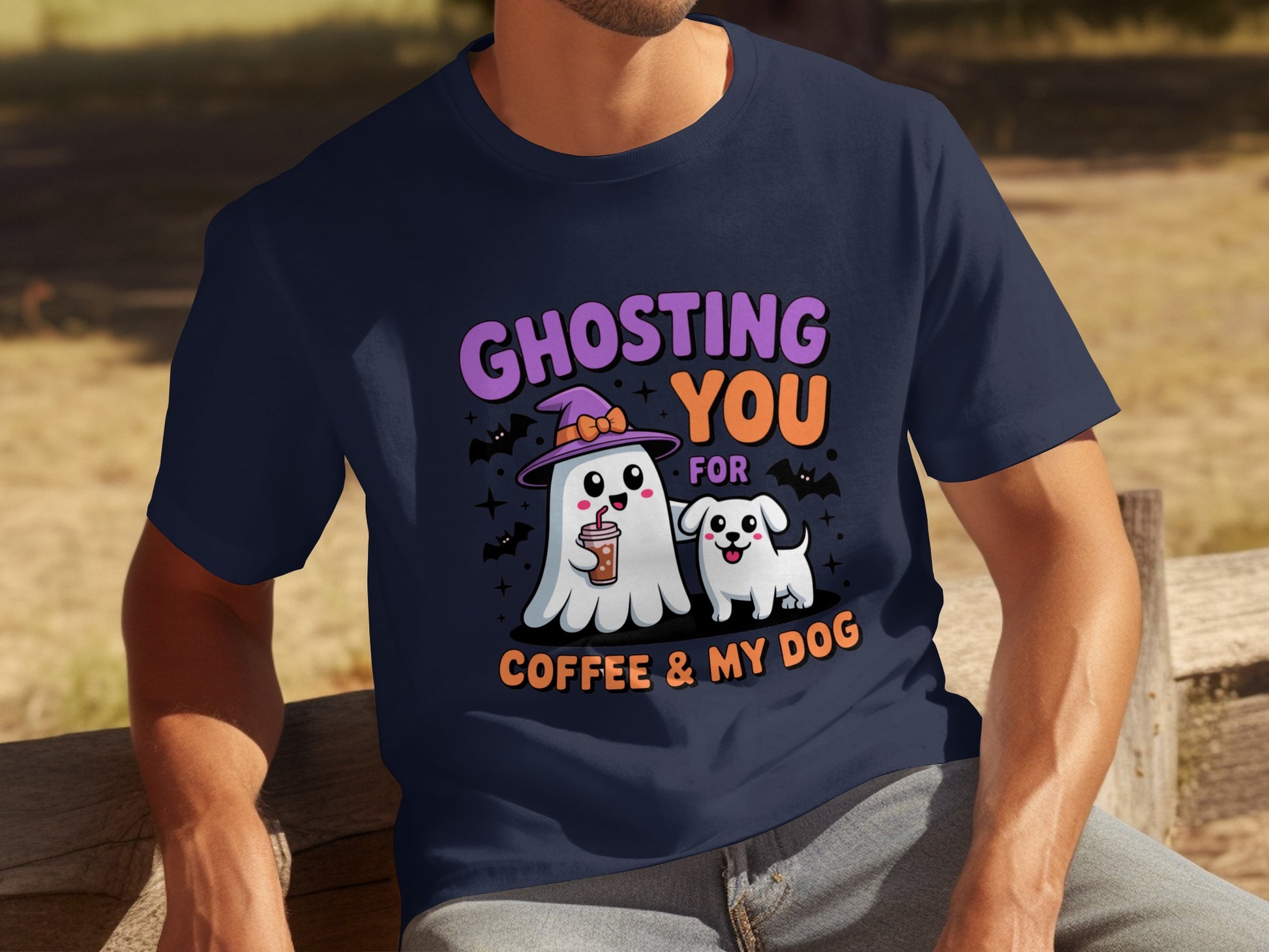 Ghosting You For Coffee And My Dog Halloween Shirt