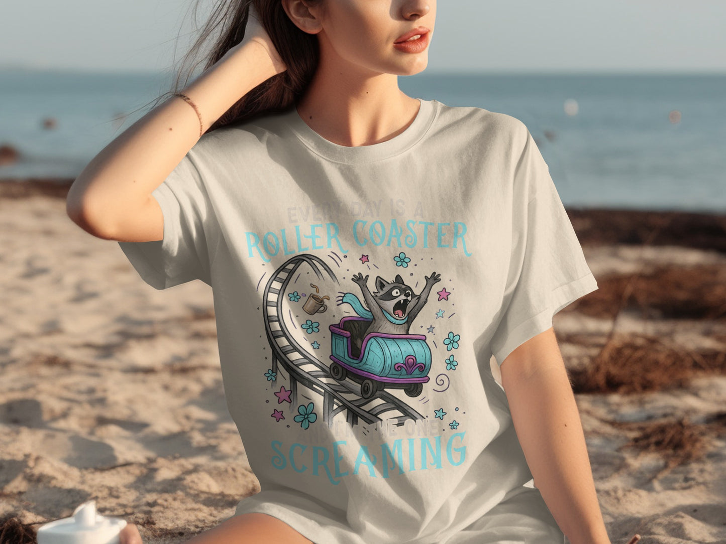 Everyday Is A Roller Coaster Screaming T-shirt
