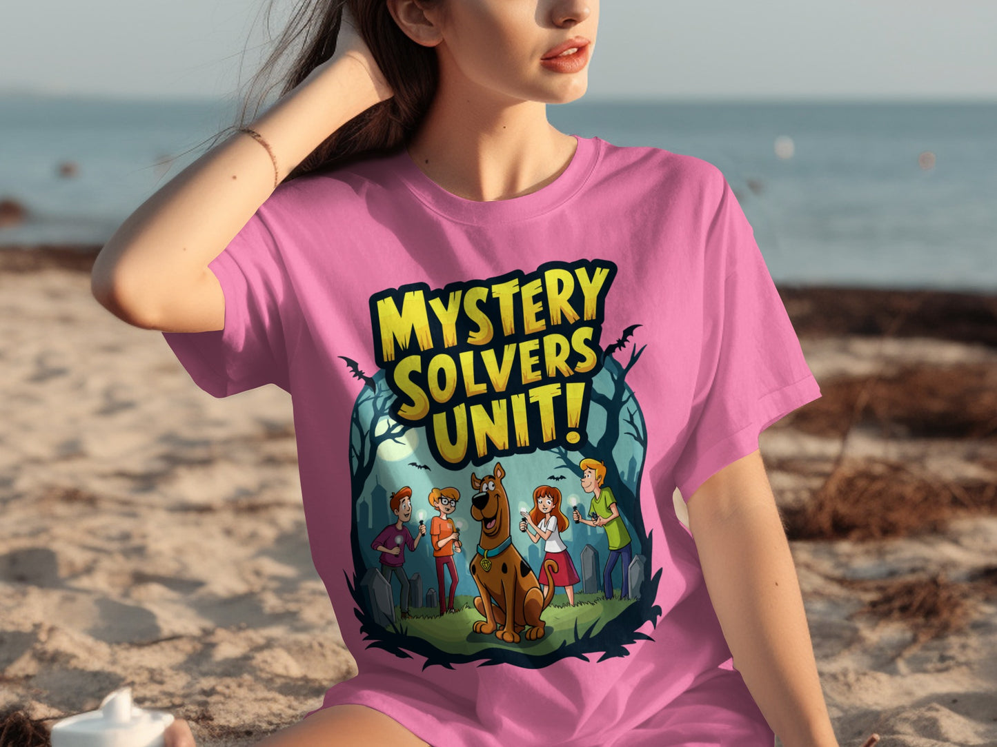Mystery Solvers Unit Cartoon Graphic T-Shirt