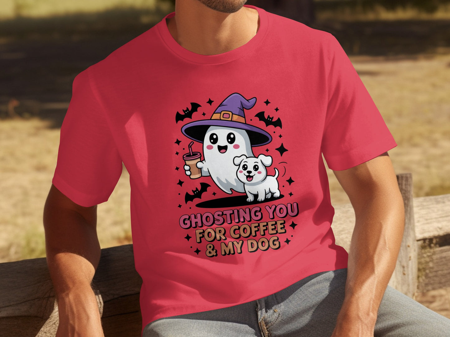 Ghosting You for Coffee and My Dog Halloween Shirt